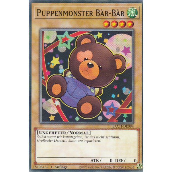Puppenmonster B&auml;r-B&auml;r BACH-DE094
