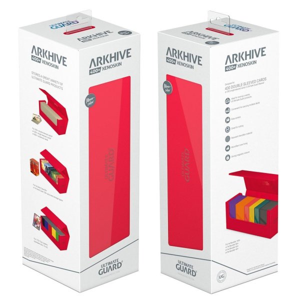 Ultimate Guard Arkhive 400+ XenoSkin Monocolor Rot