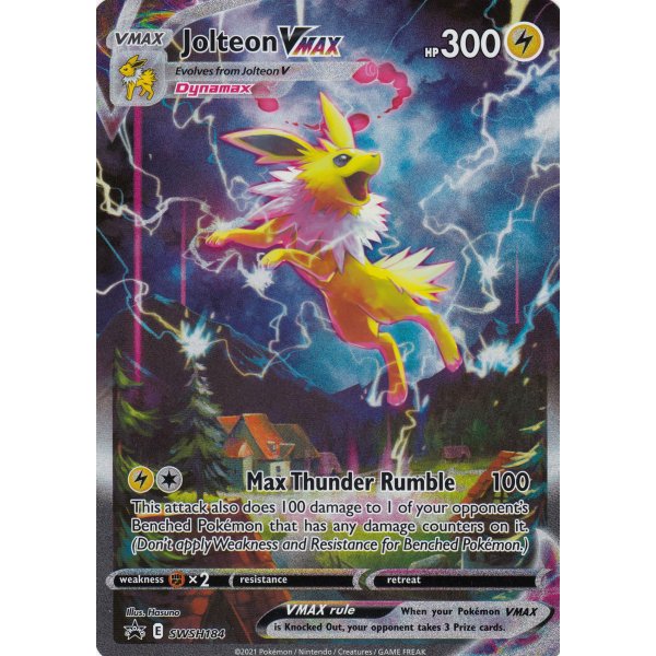 Jolteon VMax SWSH184 PROMO XXL OVERSIZED/&Uuml;BERGRO&szlig; Englisch