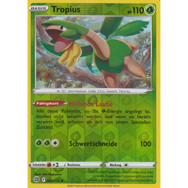 Tropius 005/172 REVERSE HOLO