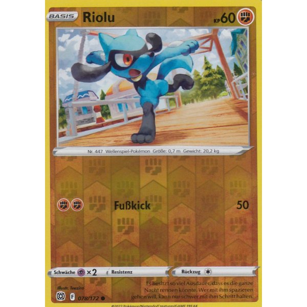 Riolu 078/172 REVERSE HOLO
