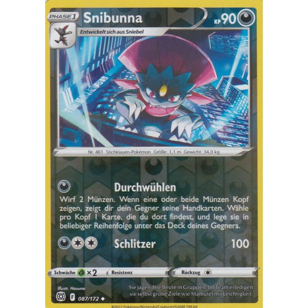 Snibunna 087/172 REVERSE HOLO