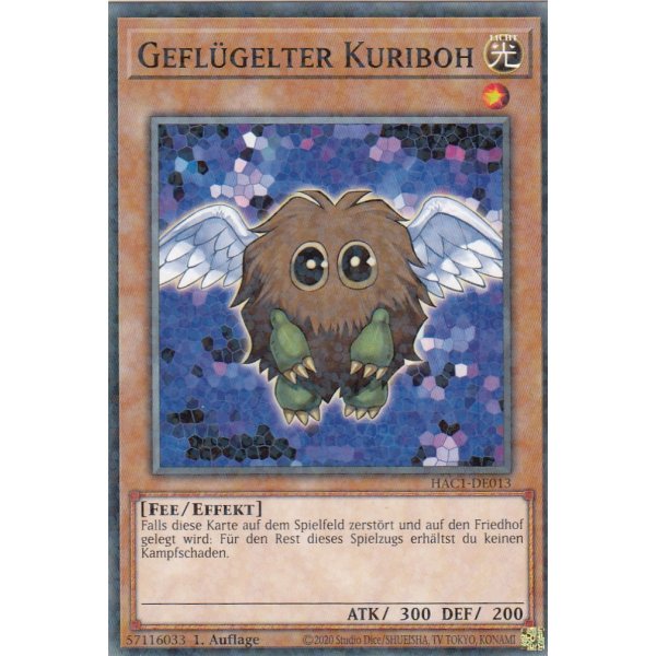 Gefl&uuml;gelter Kuriboh HAC1-DE013