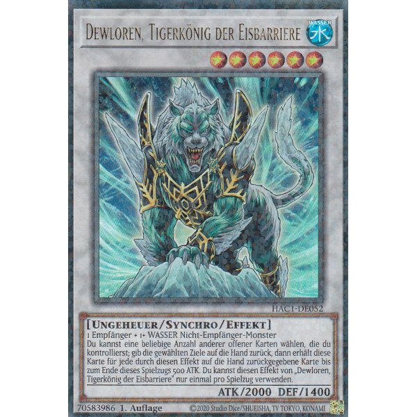 Dewloren, Tigerk&ouml;nig der Eisbarriere HAC1-DE052