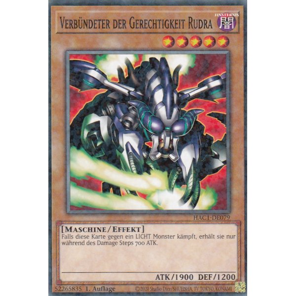 Verb&uuml;ndeter der Gerechtigkeit Rudra HAC1-DE079