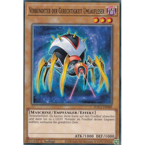 Verb&uuml;ndeter der Gerechtigkeit Umlaufleser HAC1-DE089
