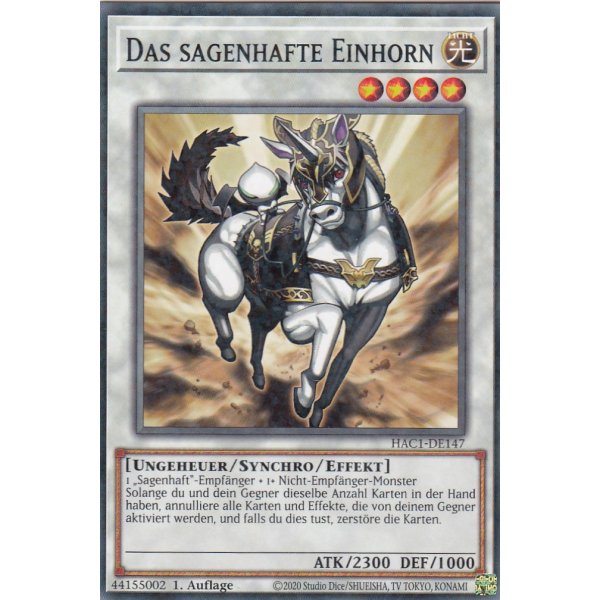 Das sagenhafte Einhorn HAC1-DE147