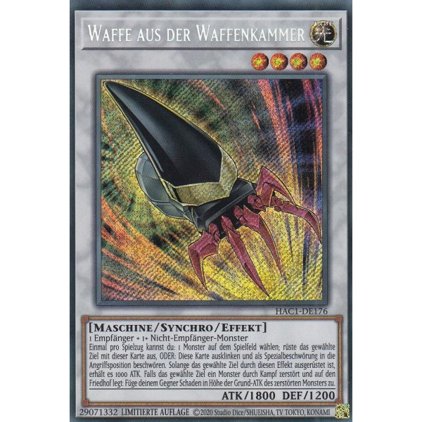 Waffe aus der Waffenkammer HAC1-DE176