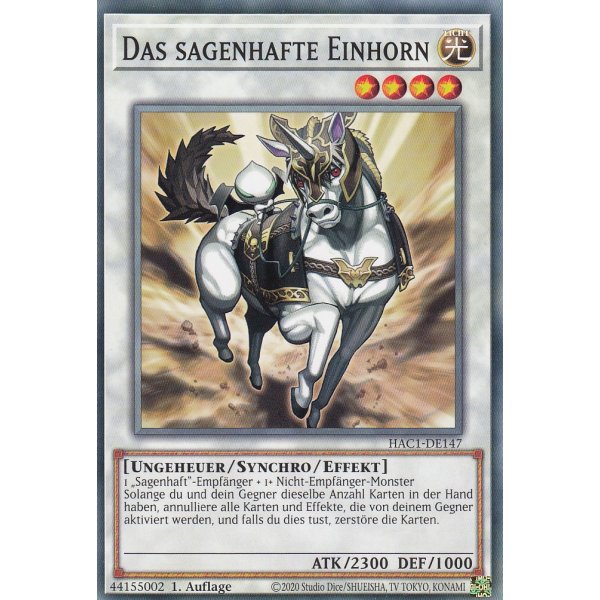Das sagenhafte Einhorn HAC1-DE147c