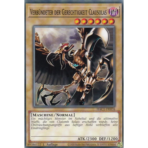 Verb&uuml;ndeter der Gerechtigkeit Clausolas HAC1-DE076c