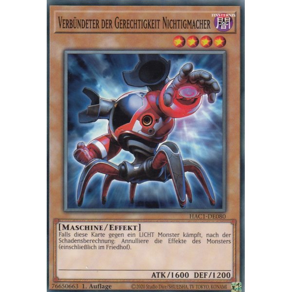 Verb&uuml;ndeter der Gerechtigkeit Nichtigmacher HAC1-DE080c