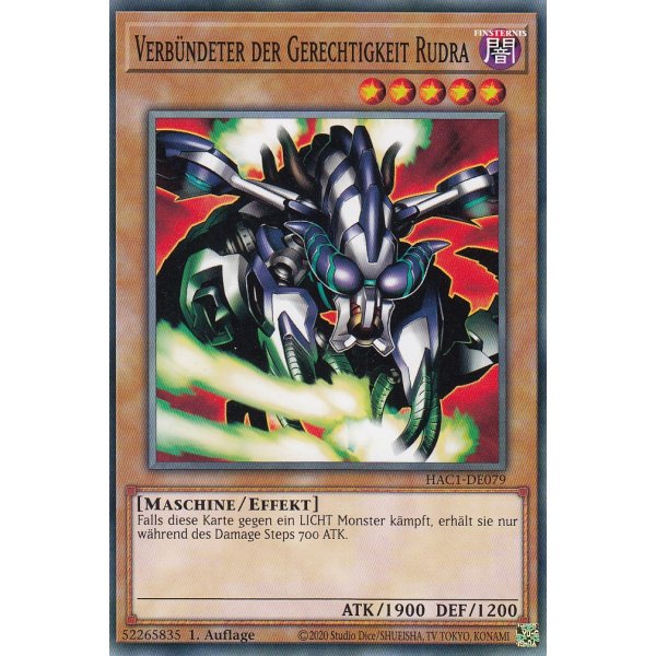 Verb&uuml;ndeter der Gerechtigkeit Rudra HAC1-DE079c