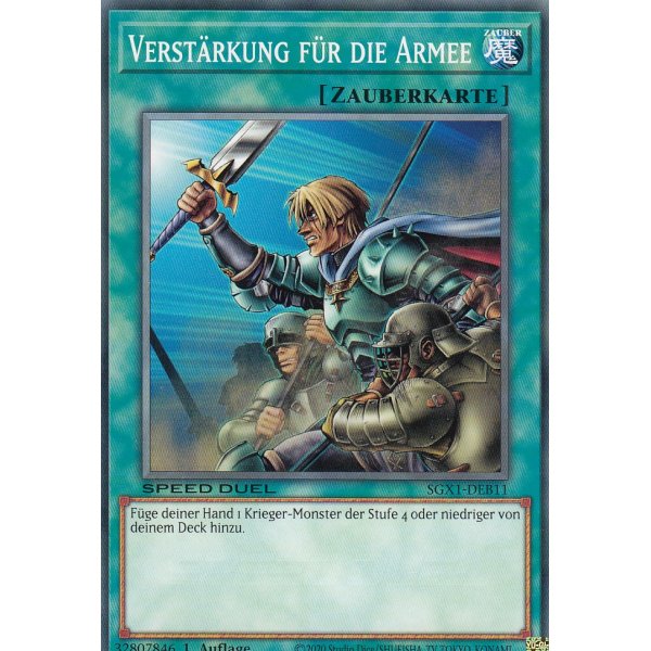 Verst&auml;rkung f&uuml;r die Armee SGX1-DEB11