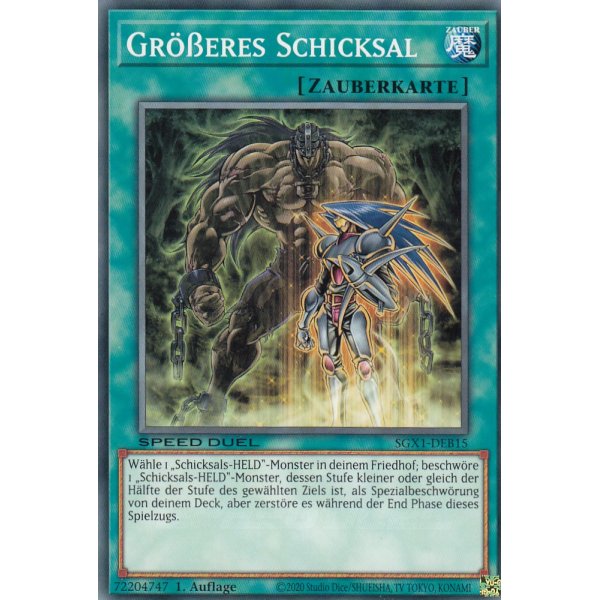 Gr&ouml;&szlig;eres Schicksal SGX1-DEB15