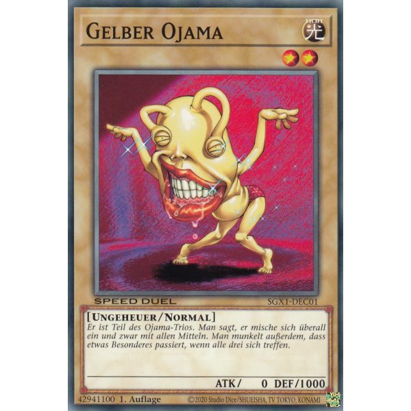 Gelber Ojama SGX1-DEC01