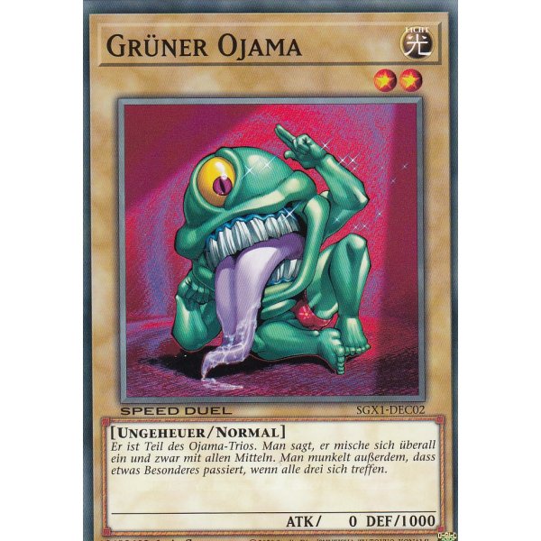 Gr&uuml;ner Ojama SGX1-DEC02