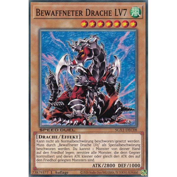 Bewaffneter Drache LV7 SGX1-DEC08-C