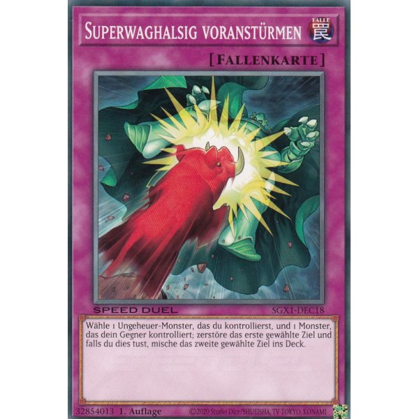 Superwaghalsig voranst&uuml;rmen SGX1-DEC18