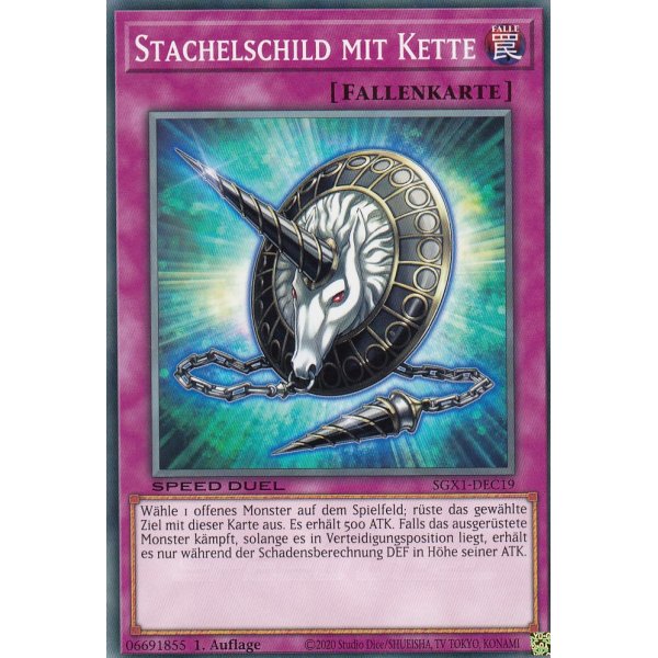 Stachelschild mit Kette SGX1-DEC19