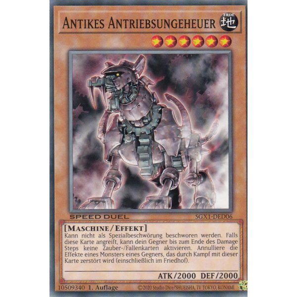Antikes Antriebsungeheuer SGX1-DED06