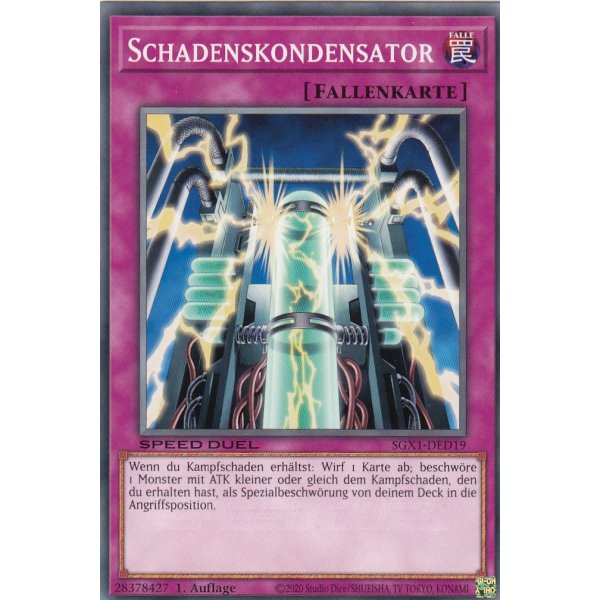 Schadenskondensator SGX1-DED19