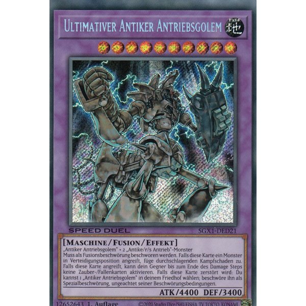 Ultimativer Antiker Antriebsgolem SGX1-DED21-SCR