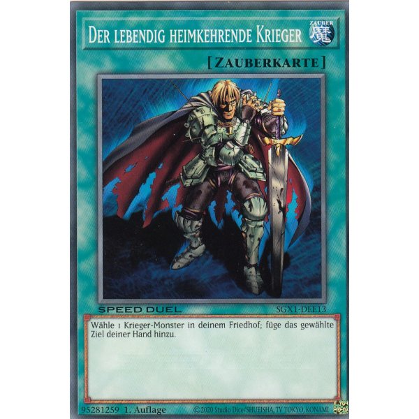 Der lebendig heimkehrende Krieger SGX1-DEE13