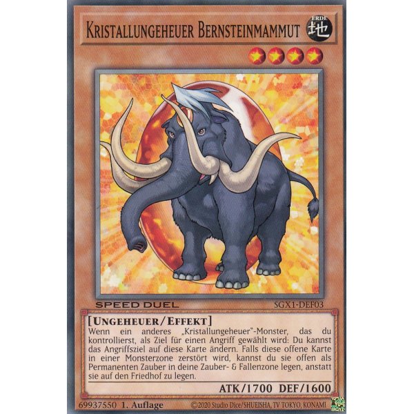 Kristallungeheuer Bernsteinmammut SGX1-DEF03