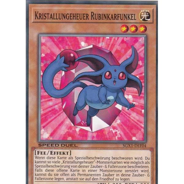 Kristallungeheuer Rubinkarfunkel SGX1-DEF04