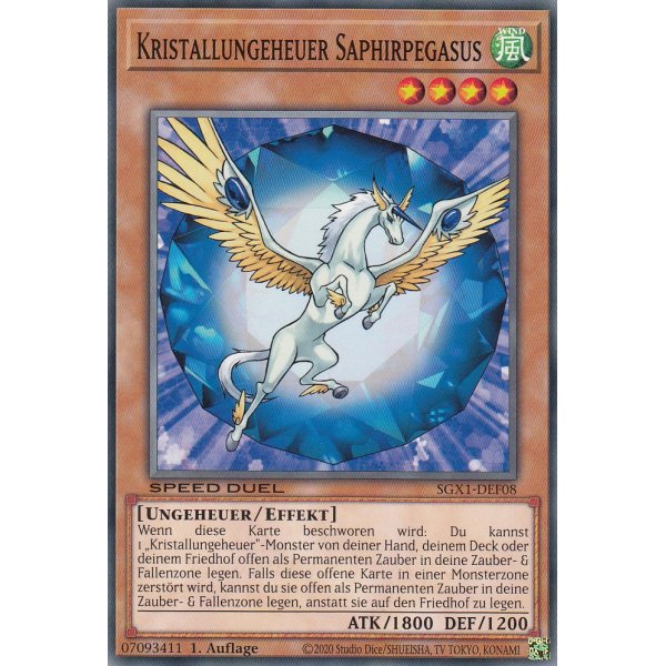 Kristallungeheuer Saphirpegasus SGX1-DEF08-C