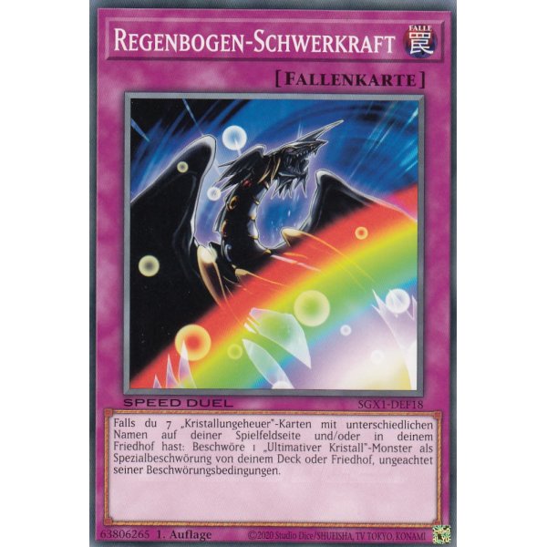 Regenbogen-Schwerkraft SGX1-DEF18