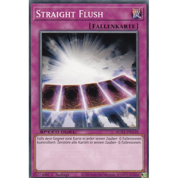 Straight Flush SGX1-DEG18