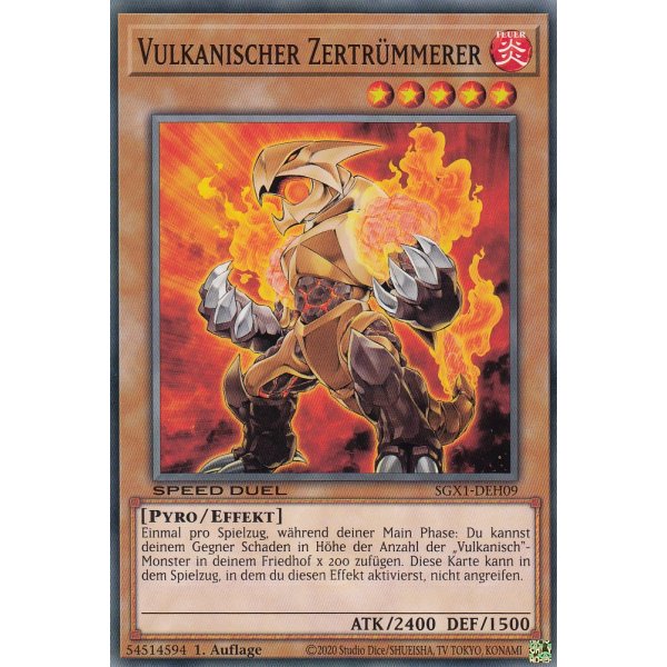 Vulkanischer Zertr&uuml;mmerer SGX1-DEH09