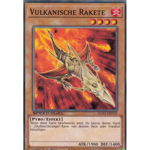 Vulkanische Rakete SGX1-DEH10-C