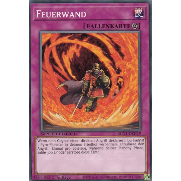 Feuerwand SGX1-DEH19