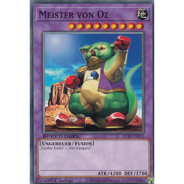 Meister von Oz SGX1-DEI13