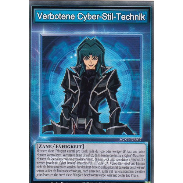 Verbotene Cyber-Stil-Technik SGX1-DES07