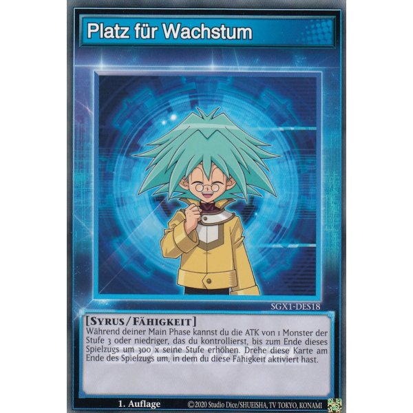 Platz f&uuml;r Wachstum SGX1-DES18