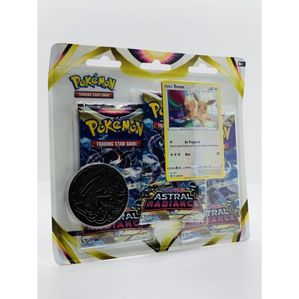 Sword &amp; Shield Astral Radiance 3-Pack Blister - Eevee (englisch)