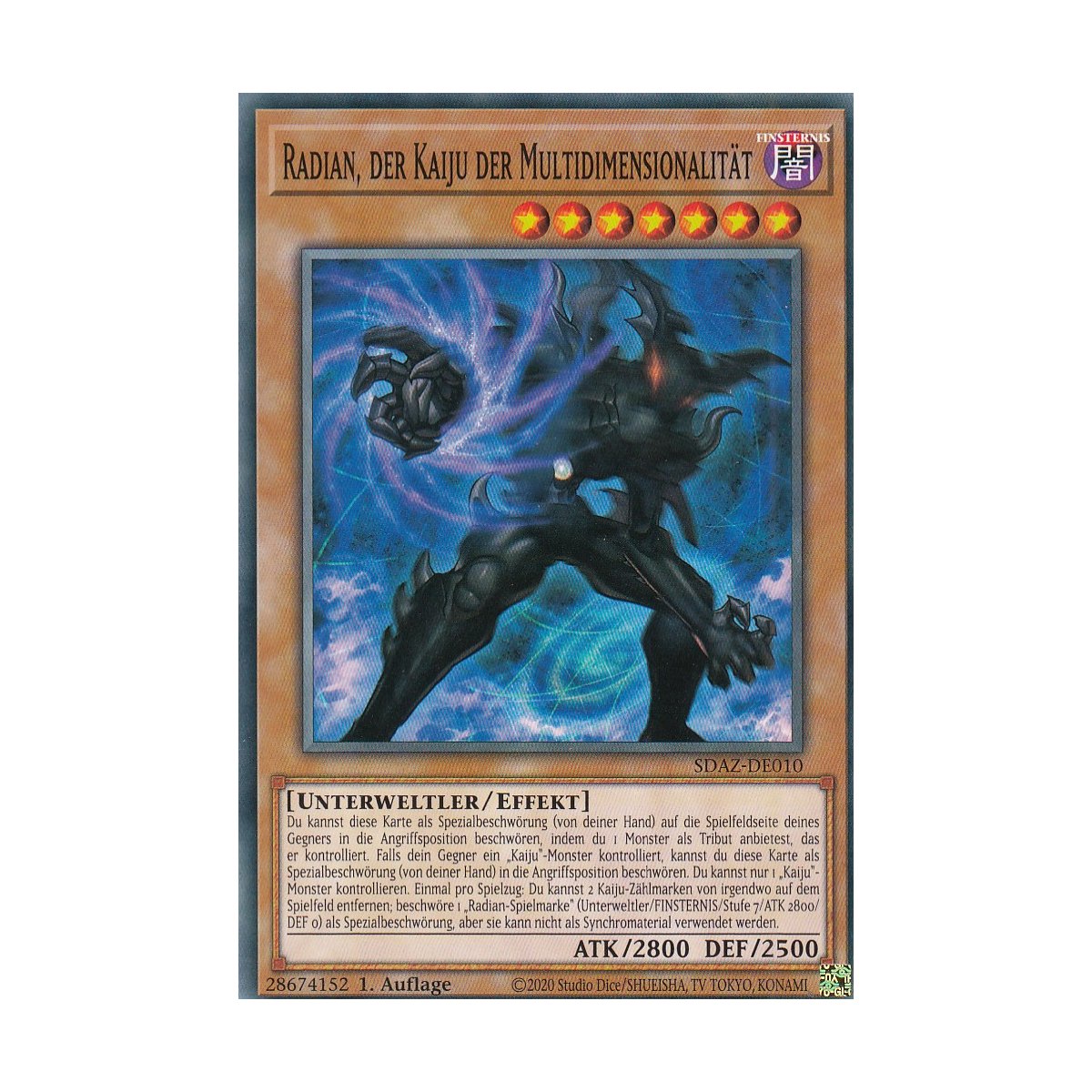 Yu-Gi-Oh! Radian, El Kaiju Multidimensional - SDAZ-EN010 - Común - 1ª Edición