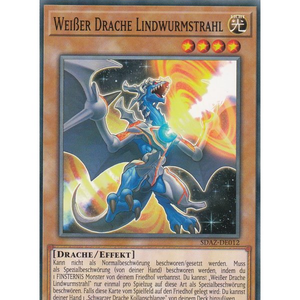 Wei&szlig;er Drache Lindwurmstrahl SDAZ-DE012