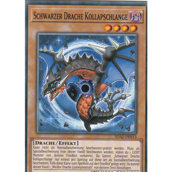 Schwarzer Drache Kollapschlange SDAZ-DE013
