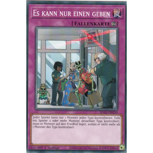 Es kann nur einen geben SDAZ-DE038