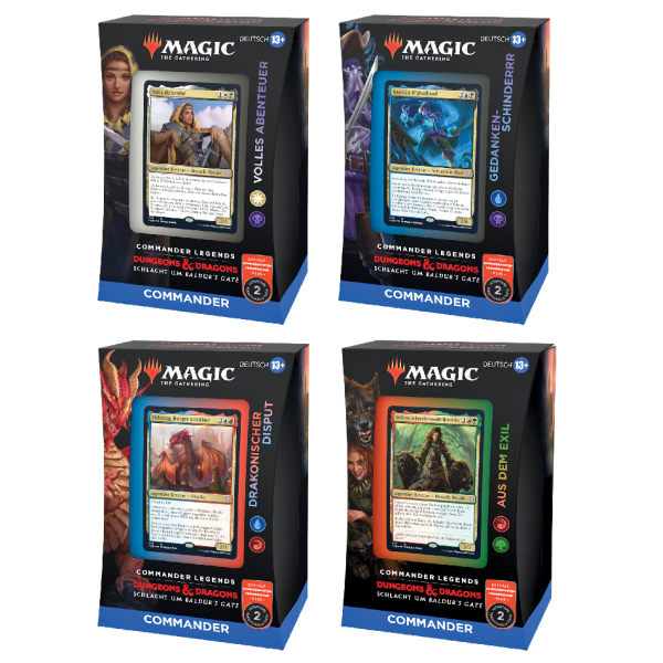 Commander Legends: Schlacht um Baldurs Gate alle 4 Commander Decks (deutsch)