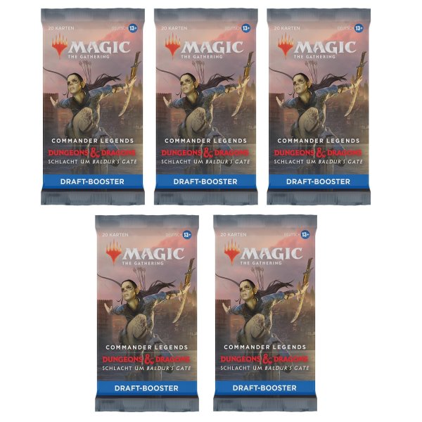 Commander Legends: Schlacht um Baldurs Gate Draft Booster (5 St&uuml;ck, deutsch)