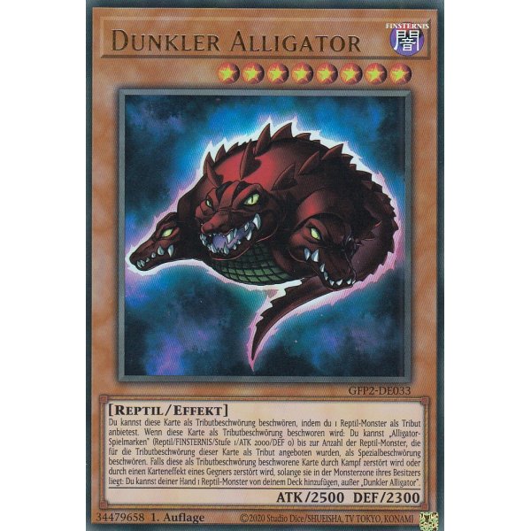 Dunkler Alligator GFP2-DE033