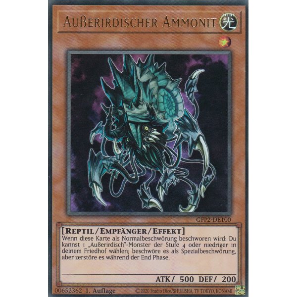 Au&szlig;erirdischer Ammonit GFP2-DE100