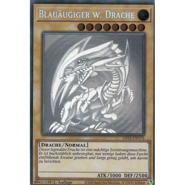 Blau&auml;ugiger w. Drache (Ghost Rare) GFP2-DE175-Ghost-Rare