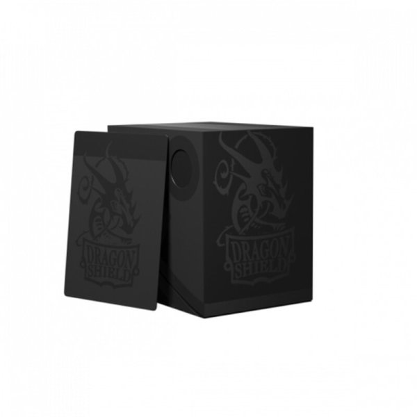 Dragon Shield Double Shell Deckbox - Shadow Black/Black