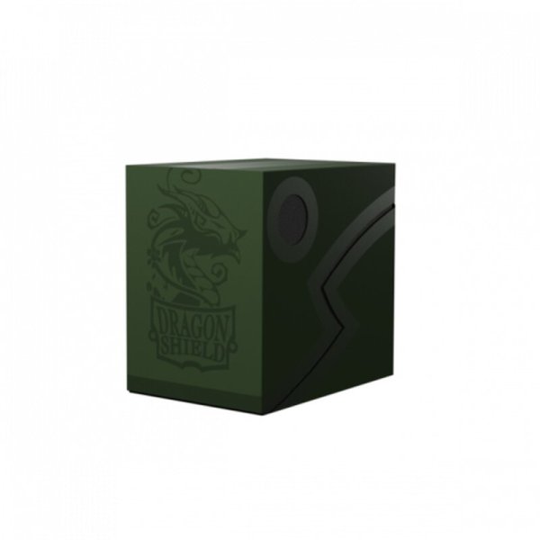 Dragon Shield Double Shell Deckbox - Forest Green/Black